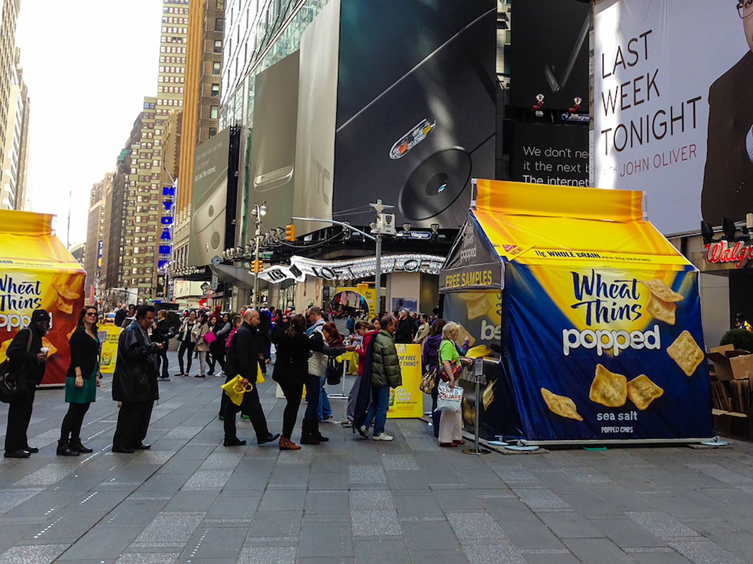 Wheat Thins product activation event tent