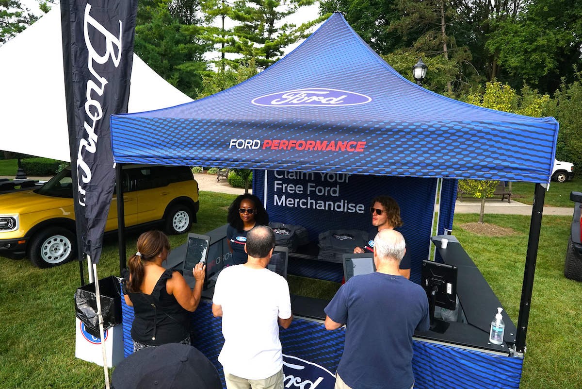 Ford Brand activation custom event tent